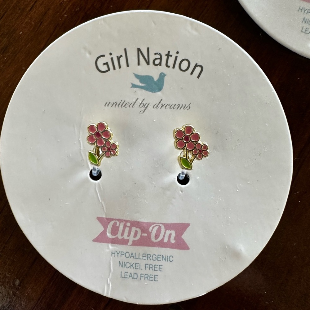 Girl Nation Kids Clip-On Earrings Set - Multicolor - Picture 5 of 9